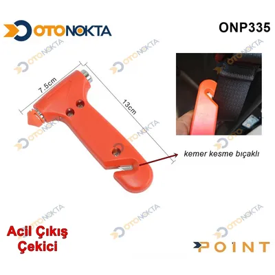 Acil Çıkış İmdat Çekici Kesicili Kırmızı
