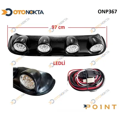 Off Road Sis 4'lü 96 cm Yuvarlak Ledli Beyaz