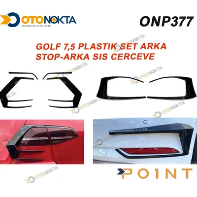 Volkswagen Golf 7,5 Plastik Set Arka Stop-Arka Sis Çerçeve