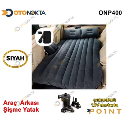 Araç Arka Koltuk İç Şişme Yatak Siyah