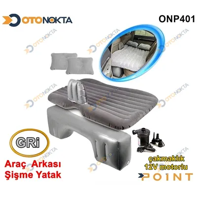 Araç Arka Koltuk İç Şişme Yatak Grey