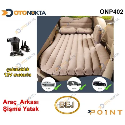 Araç Arka Koltuk İç Şişme Yatak Bej
