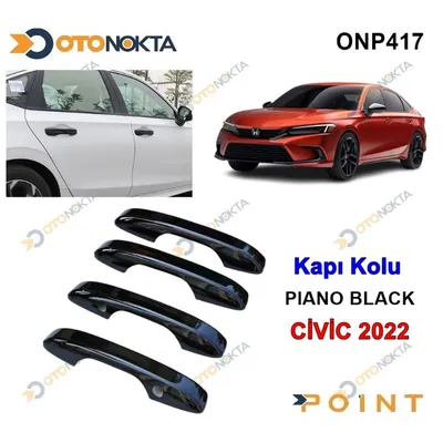 Honda Kapı Kolu Piyano Black 4 Prç Civic 2022+