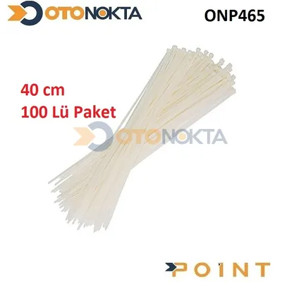 Kelepçe Cırt 40 cm Beyaz