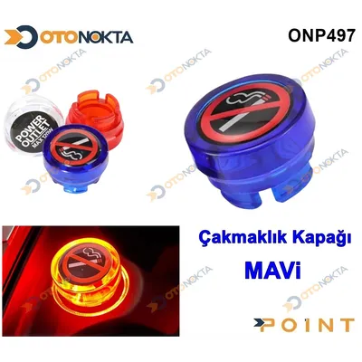 Çakmaklık Kapağı Mavi No Smoking