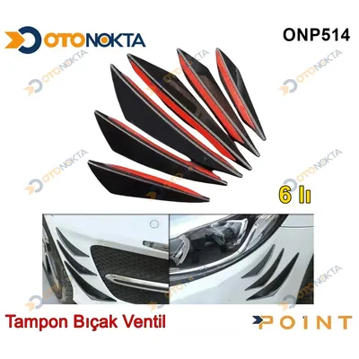 Tampon 6'lı Bıçak Ventil Parlak Siyah