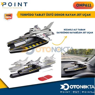 Torpido Tablet Üstü Dekor Kayan Jet Uçak