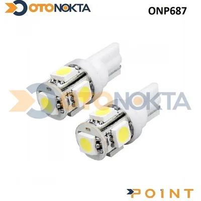 Park Ampulü Ekonomik 5 LED Beyaz T10-05