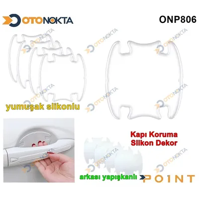 Dış Kapı Kolu Koruma Bandı 8 Parça Şefaf