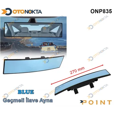 Ayna İç Geçmeli Tırnaklı 270 mm Blue Camlı