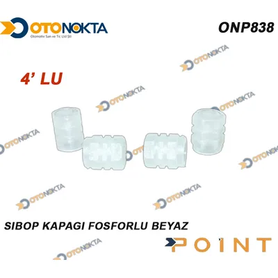 Sibop Kapağı 4'lü Fosforlu Beyaz