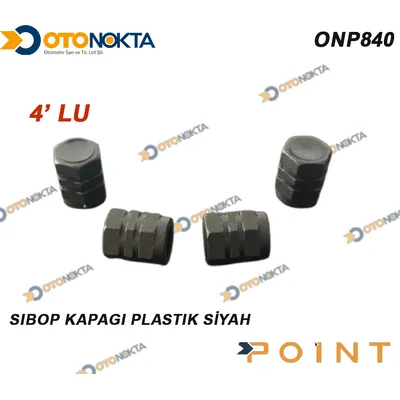 Sibop Kapağı 4'lü Plastik Siyah