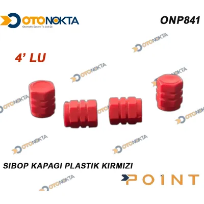 Sibop Kapağı 4'lü Plastik Kırmızı