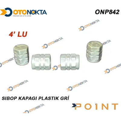 Sibop Kapağı 4'lü Plastik Gri