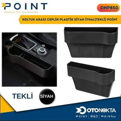 Koltuk Arası Ceplik Plastik Siyah