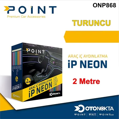 İp Neon 12V Işıklı Turuncu 2 Metre