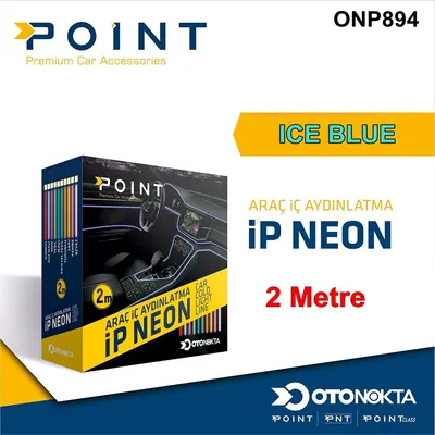 İp Neon 12V Işıklı Turkuaz Mavi 2 Metre