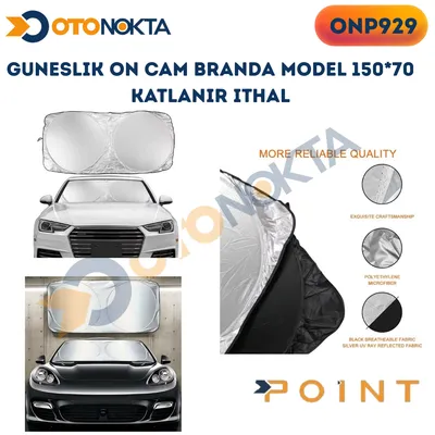 Güneşlik Ön Cam Branda Model 150*70 Katlanır