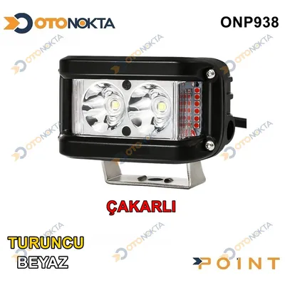 Off Road Sis Kare Beyaz Turuncu Çakarlı