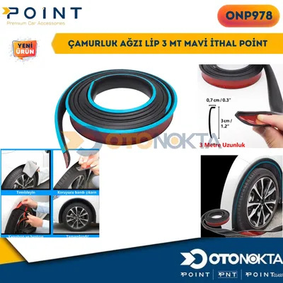 Çamurluk Ağzı Lip 3 mt Mavi