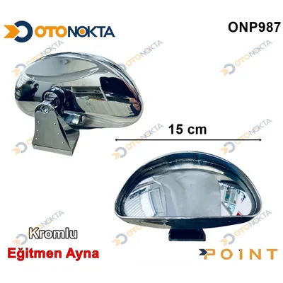 Eğitmen Dış Ayna Geçmeli Büyük Krom SY082