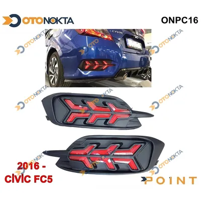 Sis Lambası Arka Orjinal Honda Civic 2016 Oklu LED