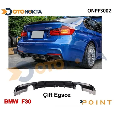 Difüzör Arka Tampon Araca Özel BMW F30 Tek Uçlu