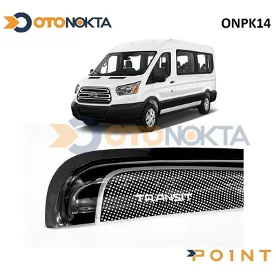 Cam Rüzgarlığı Benekli Siyah Ford Transit 14