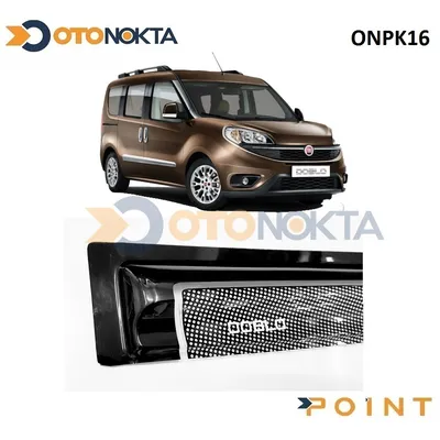 Cam Rüzgarlığı Benekli Siyah Fiat Doblo 2