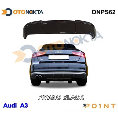 Spoyler Anatomi Piyano Siyah Audi A3 14+ Hb