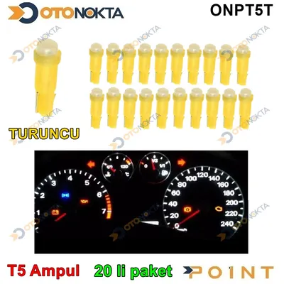 Ampul Gösterge Ledli T5 Turuncu Paket 20'li