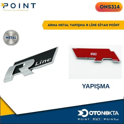 Arma Metal Yapışma R Line Siyah