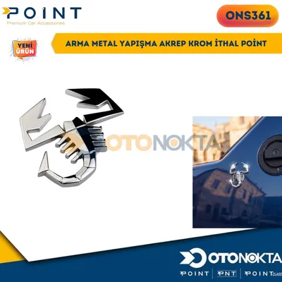Arma Metal Yapışma Akrep Krom