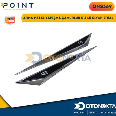 Arma Metal Yapışma Çamurluk R 4'lü Siyah