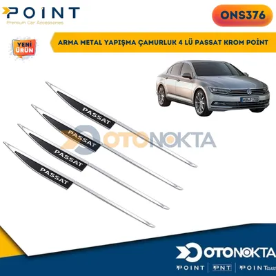 Arma Metal Yapışma Çamurluk 4'lü Passat Krom
