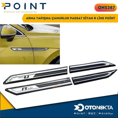 Arma Yapışma Çamurluk Passat Siyah R Line
