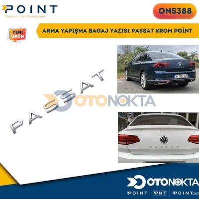Arma Yapışma Bagaj Yazısı Passat Krom – görsel 2