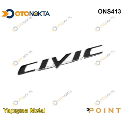 Arma Metal Yapışma Civic Siyah