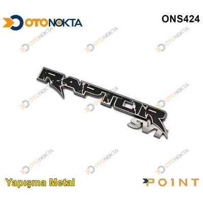 Arma Metal Yapısma Raptor Krom Siyah