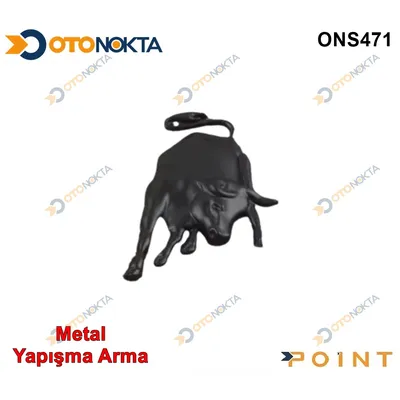 Arma Metal Yapışma Lambo Logo Siyah