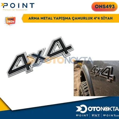 Arma Metal Yapışma 4x4 Siyah