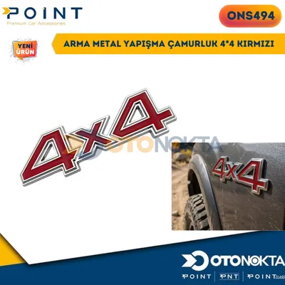 Arma Metal Yapışma 4x4 Kırmızı