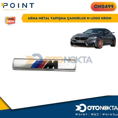 Arma Metal Yapışma Çamurluk M Logo Krom