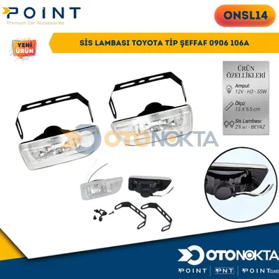 Sis Lambası Toyota Tip Şeffaf 0906 106A – görsel 2
