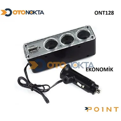 USB Şarj Çakmak Çoğaltıcı Üçlü