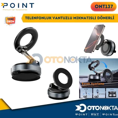 Telefon Tutucu Vantuzlu Mıknatıslı Dönerli