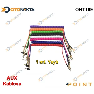 Aux Kablosu 1 Metre Yaylı