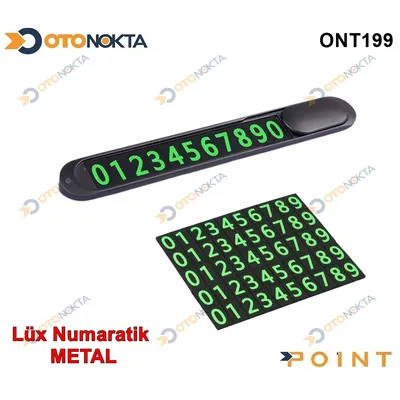 Numaratik Lüx Metal Siyah Kaliteli