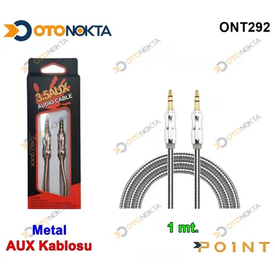 Aux Kablosu 1 Metre Metal Kaliteli