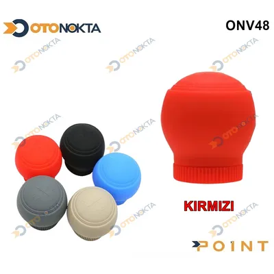 Vites Topuzu Silikonlu Yuvarlak Düz Kırmızı